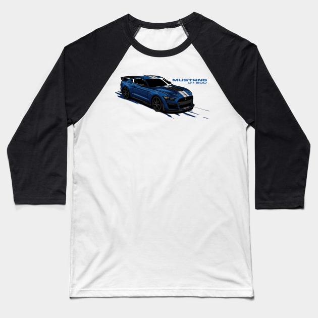 MUSTANG GT 500 - PAPAYA STREETART Baseball T-Shirt by papayastreetart